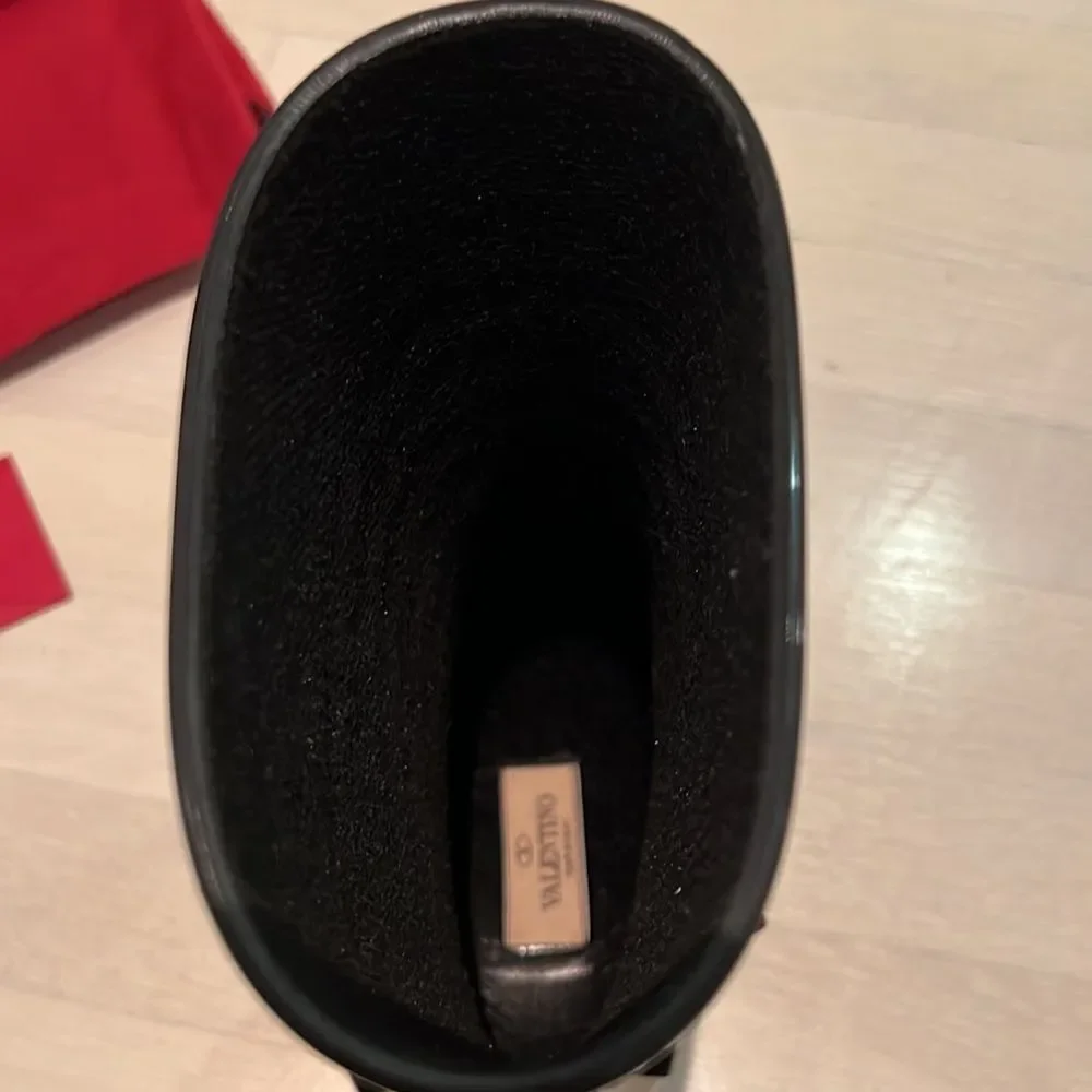 Valentino Garavani Rockstud Rain Boots Black Size 37 / US 7